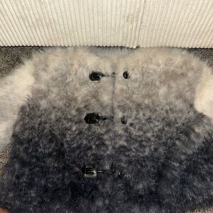 DSQUARED2 Women Ombre Faux Fur Jacket - Gray and Black